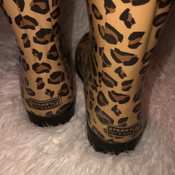 Kate Spade Leopard Rain Boots - Picture 3 of 7